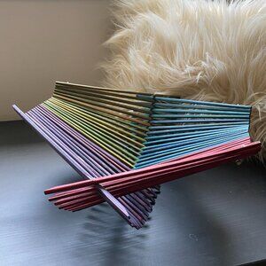Rainbow Colorful Chopstick Folding Basket for Fruit and Vegetables MCM design